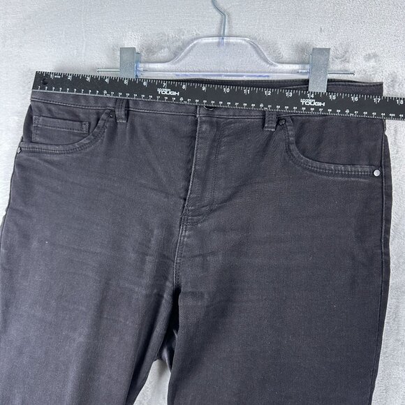 D Jeans Skinny Jeans Denim Stretch Dark Wash High Rise Womens Black Size 14 - Picture 6 of 10